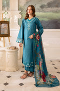 Farasha | Seraya Lawn 24 | PERIWINKLE - Designer Dress with Intricate embroidery and embellishments. Shop elegent wedding dress at Maria Faisal.