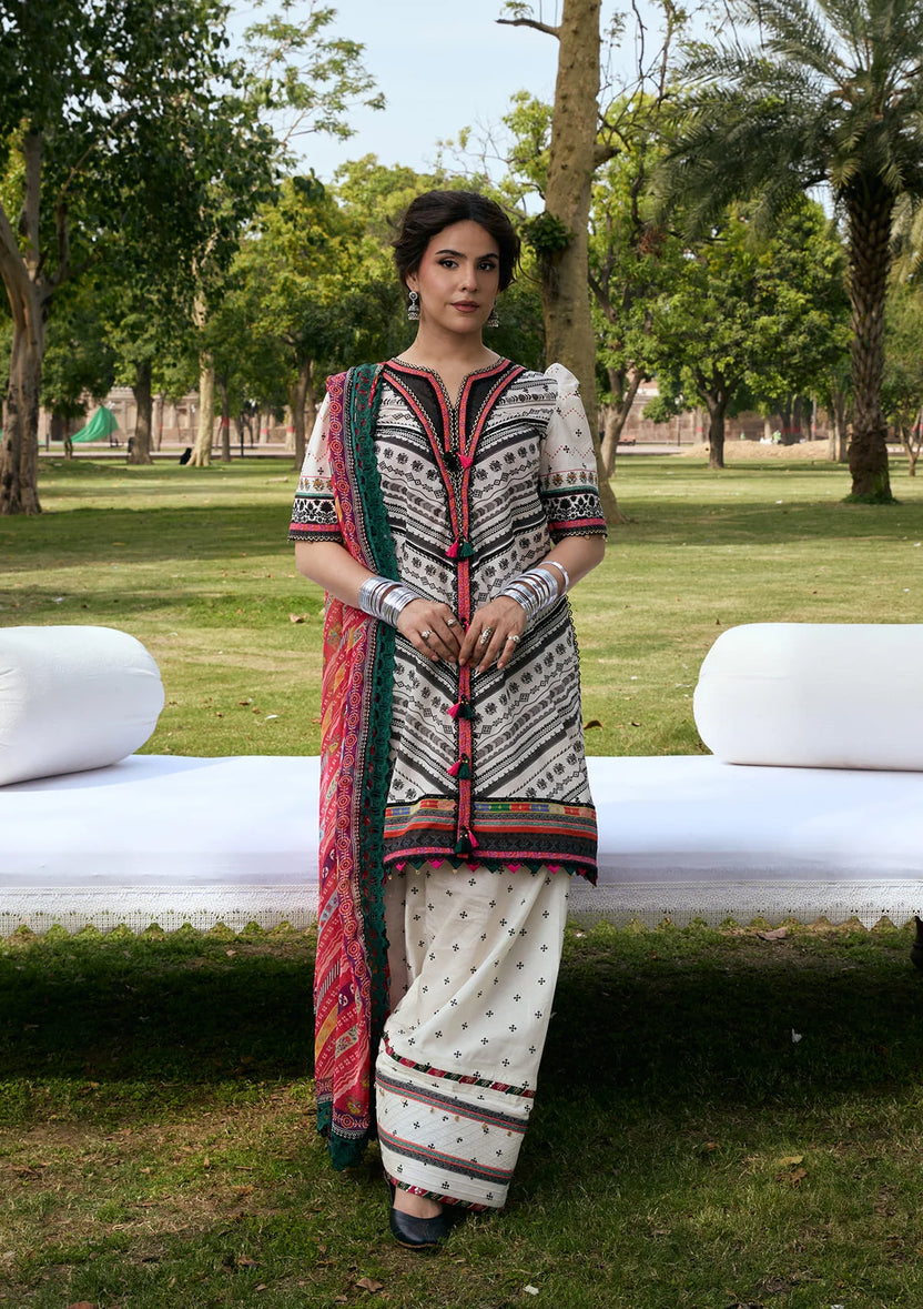 Kahf Premium | Prints Collection 26 | KPS-2B MEHRUBA - Luxury Dress - available at Maria Faisal in UK and USA.