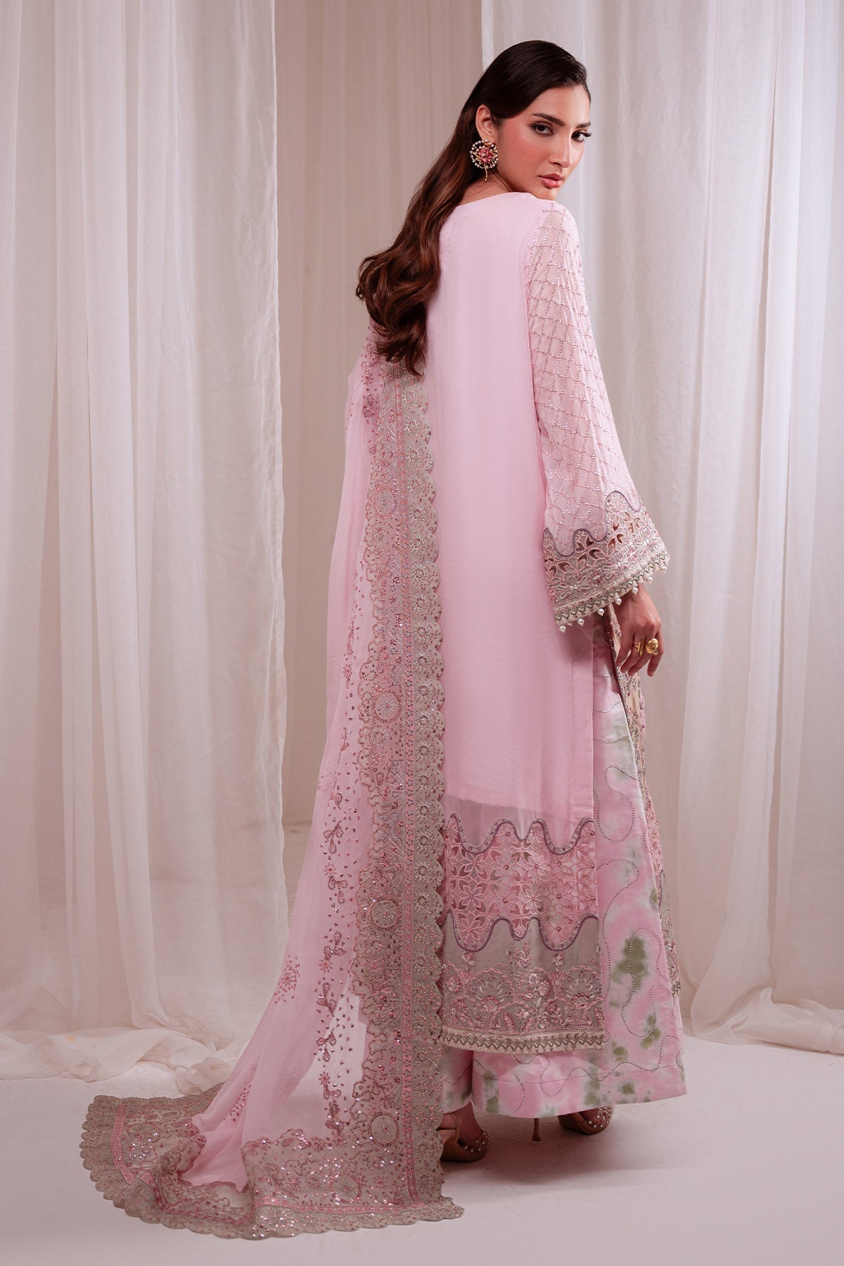 Nureh | Omara Formals | NEL-94 - Formal Dress - available at Maria Faisal in UK and USA.