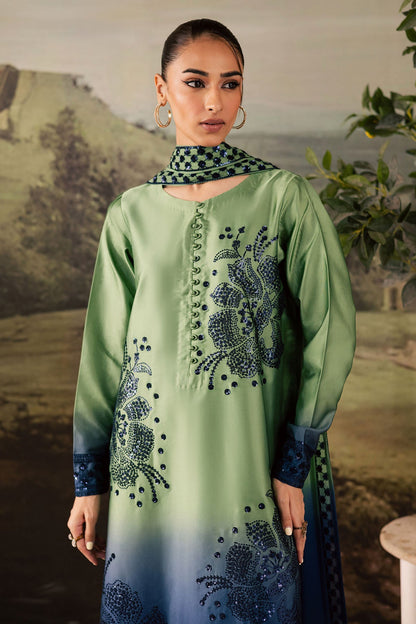 Nureh | Shades of Winter | NP-677 - Casual Dress - available at Maria Faisal in UK and USA.