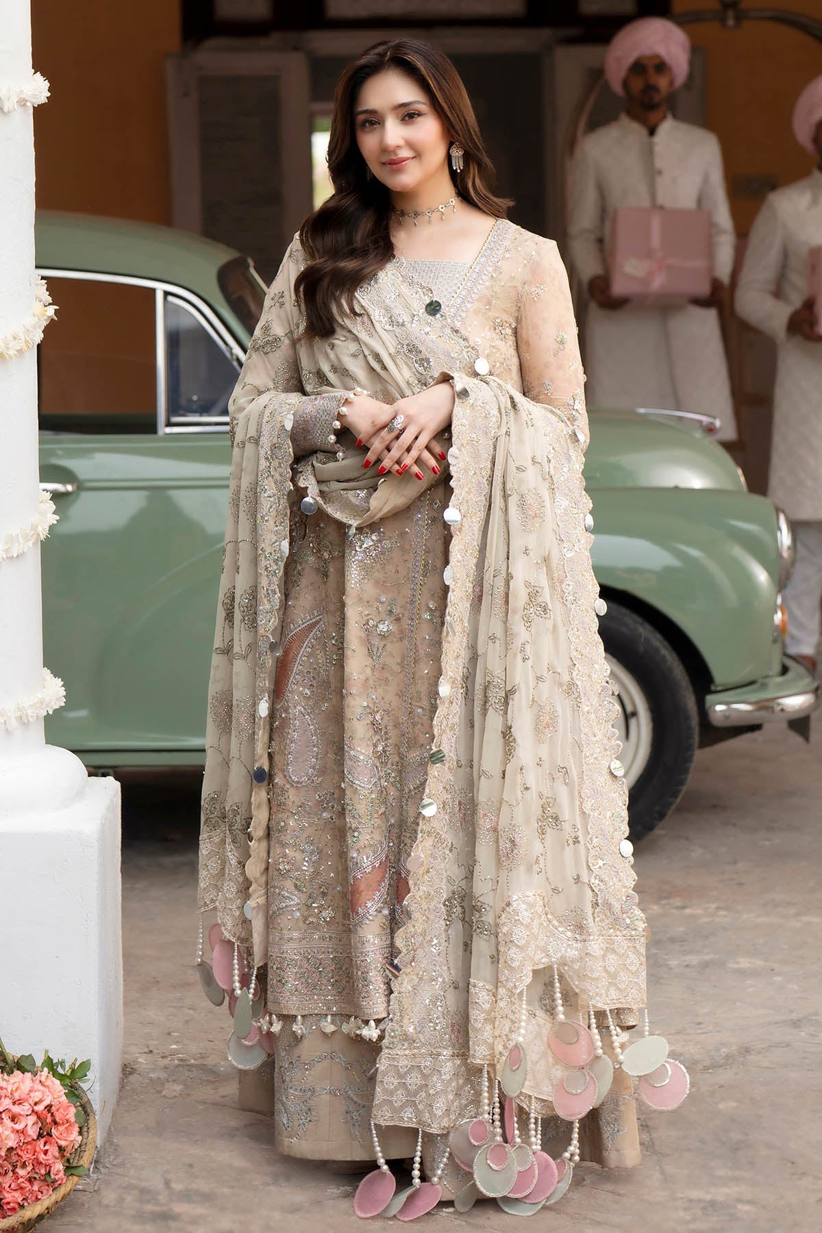 Nureh | Jhoomro Formals |NL-96 Izel - Formal Dress - available at Maria Faisal in UK and USA.