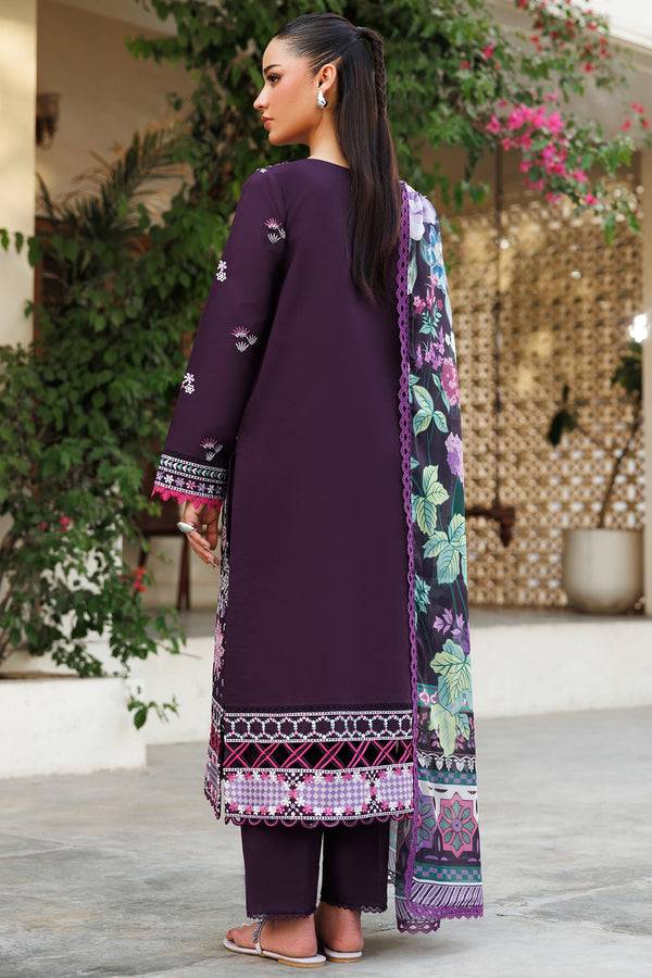 Farasha | Summer Weaves Embroidered Lawn | Plum Allure by Maria Faisal - Registered Vendor of : Farasha - type : Ladies Clothes - 100% original wedding dresses