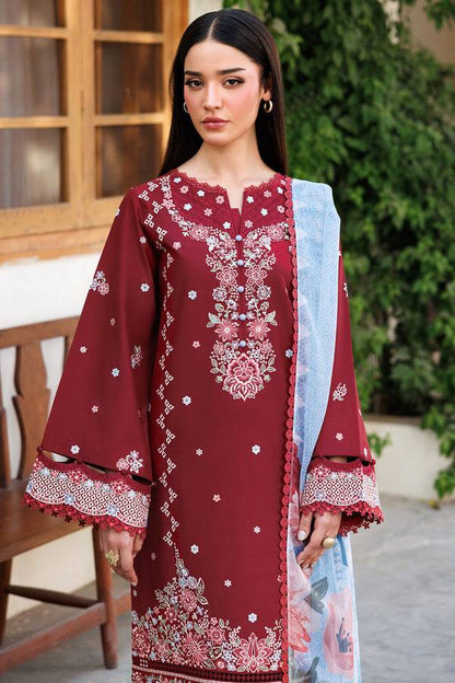 Farasha | Summer Weaves Embroidered Lawn | Crimson Glow by Maria Faisal - Registered Vendor of : Farasha - type : Ladies Clothes - 100% original wedding dresses