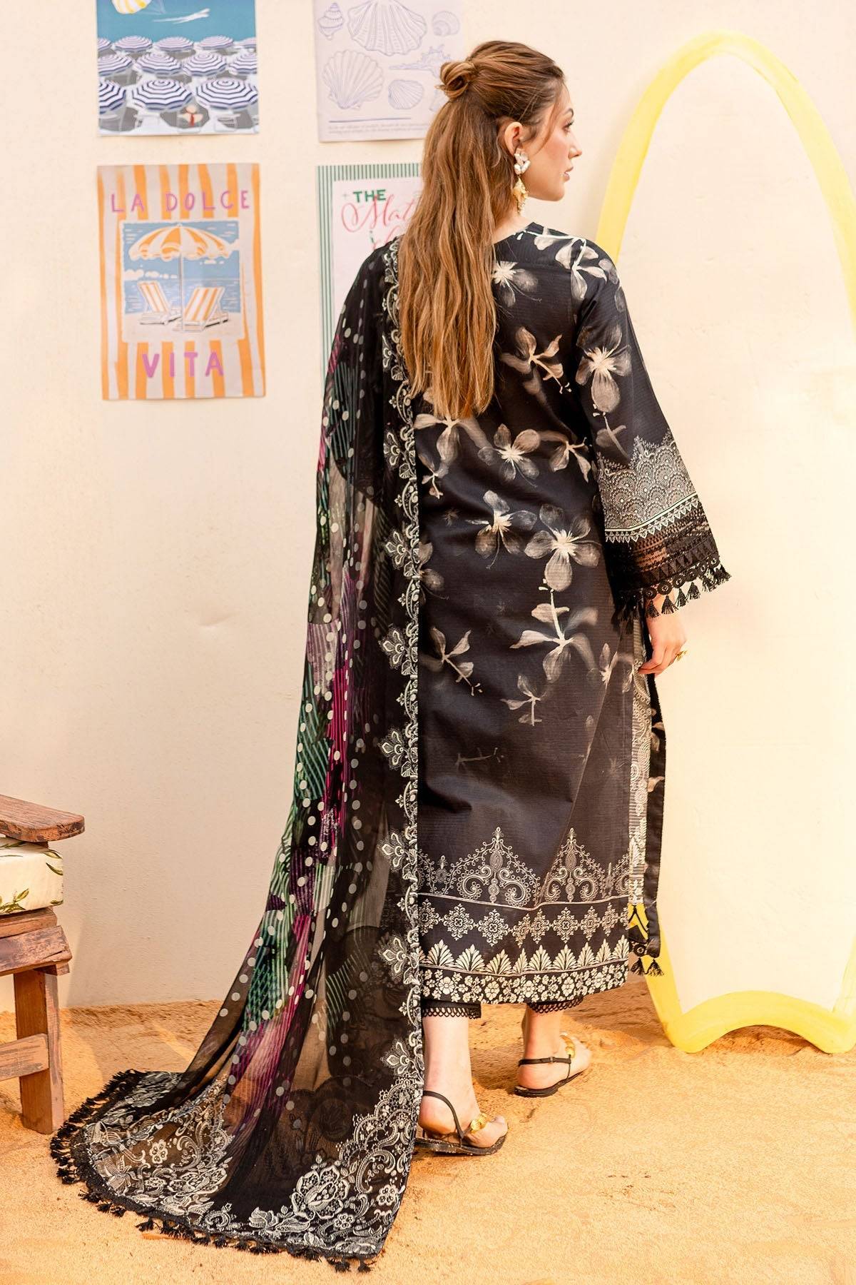 Nureh | Gardenia Lawn 25 |NSG-185 by Maria Faisal - Registered Vendor of : Nureh - type : Ladies Clothes - 100% original wedding dresses
