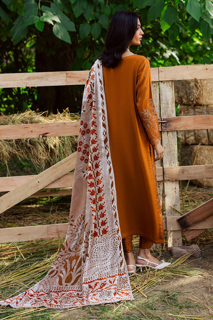 NE-188 – authentic Pakistani dress from the Exclusive Leather Peach collection for women in the UK