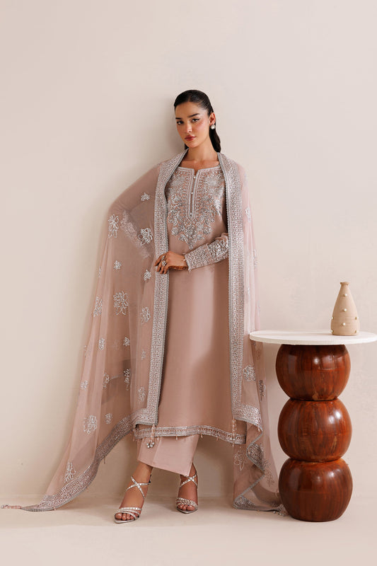 Farasha | Chiffon Threads 26 | Warm Lume - Formal Dress - available at Maria Faisal in UK and USA.
