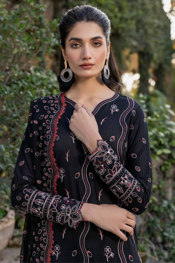 Farasha | Summer Weaves Embroidered Lawn | Black Rose by Maria Faisal - Registered Vendor of : Farasha - type : Ladies Clothes - 100% original wedding dresses