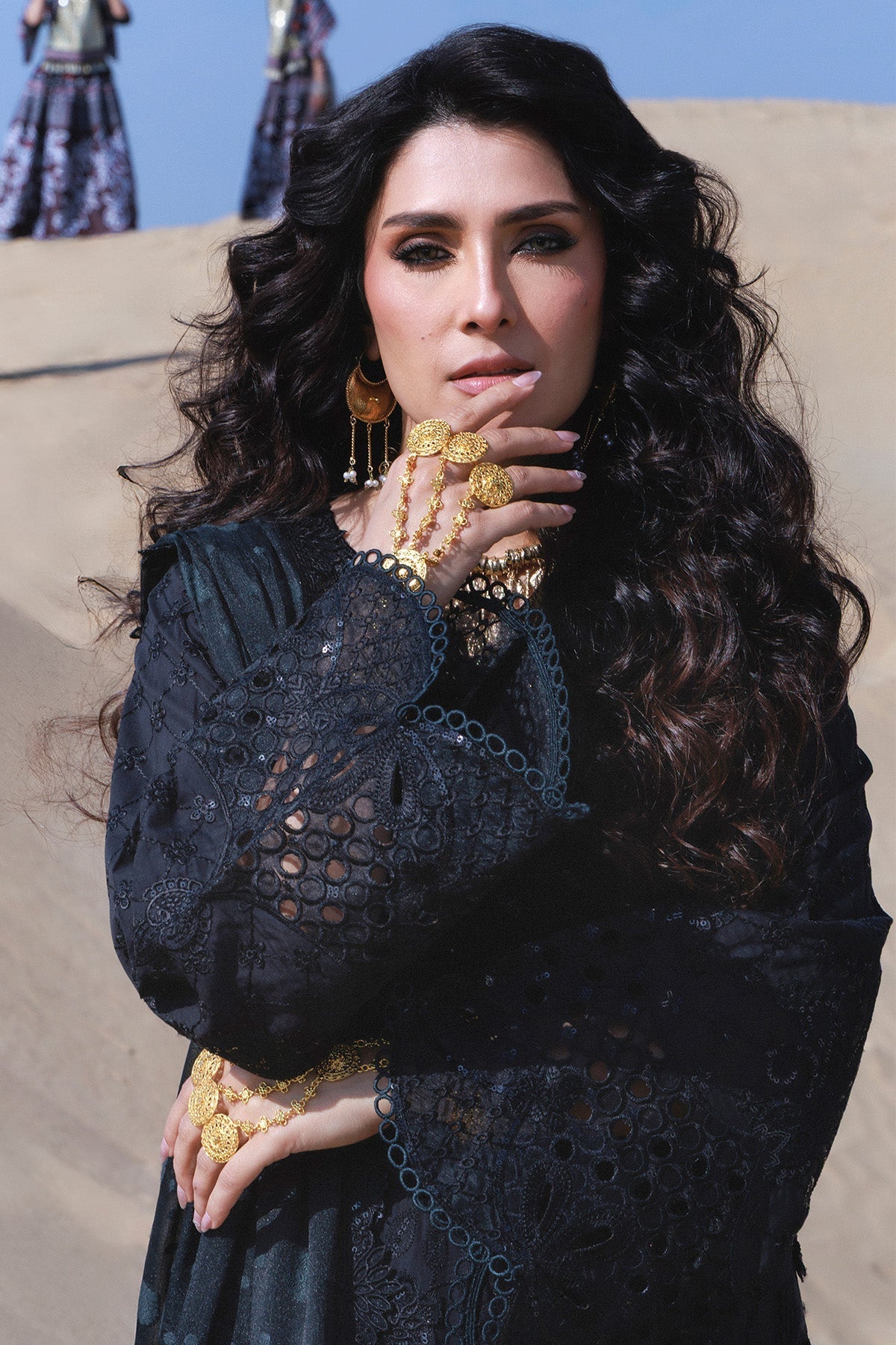 Nureh | Aman Luxe | Zahara NE-233 - Luxury Dress - available at Maria Faisal in UK and USA.