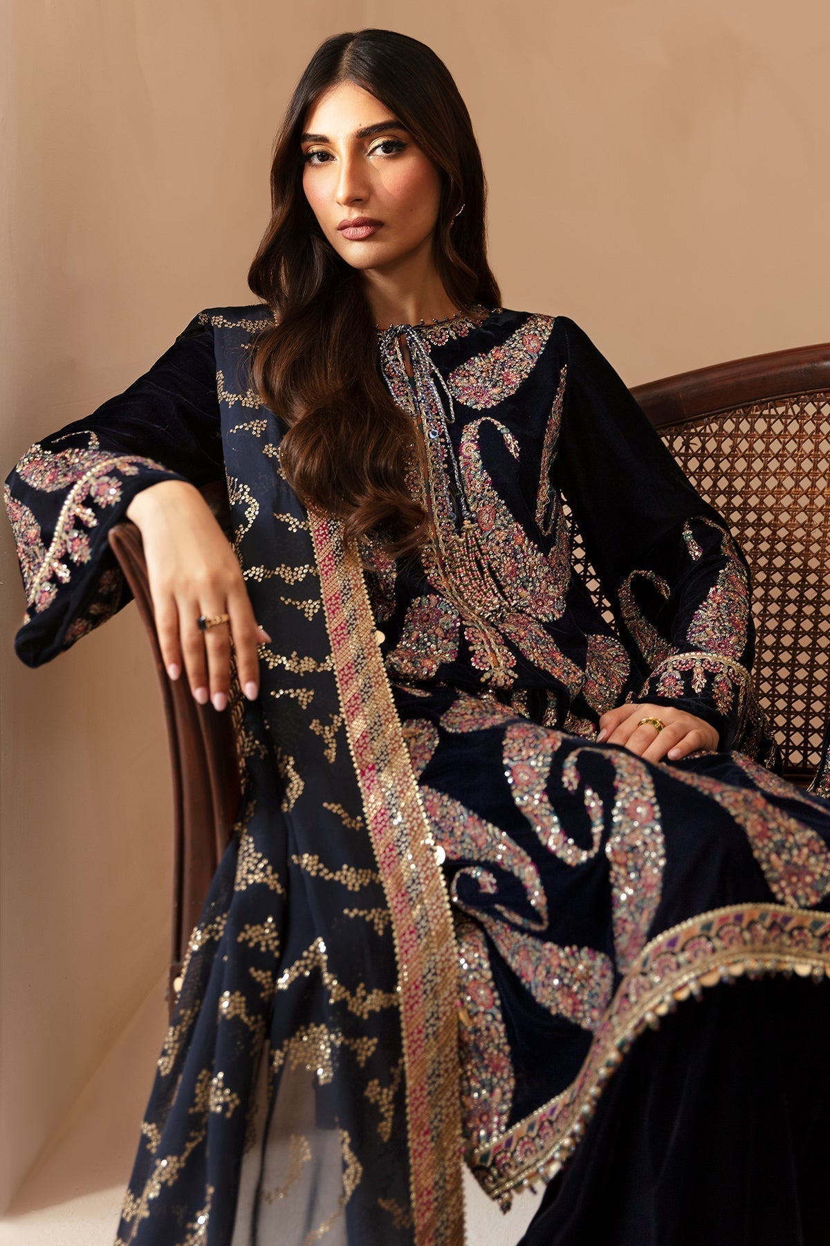 Jazmin | Velvet Edit 24 | Velvet Formal VF-2024 - Ladies Clothes - Maria Faisal