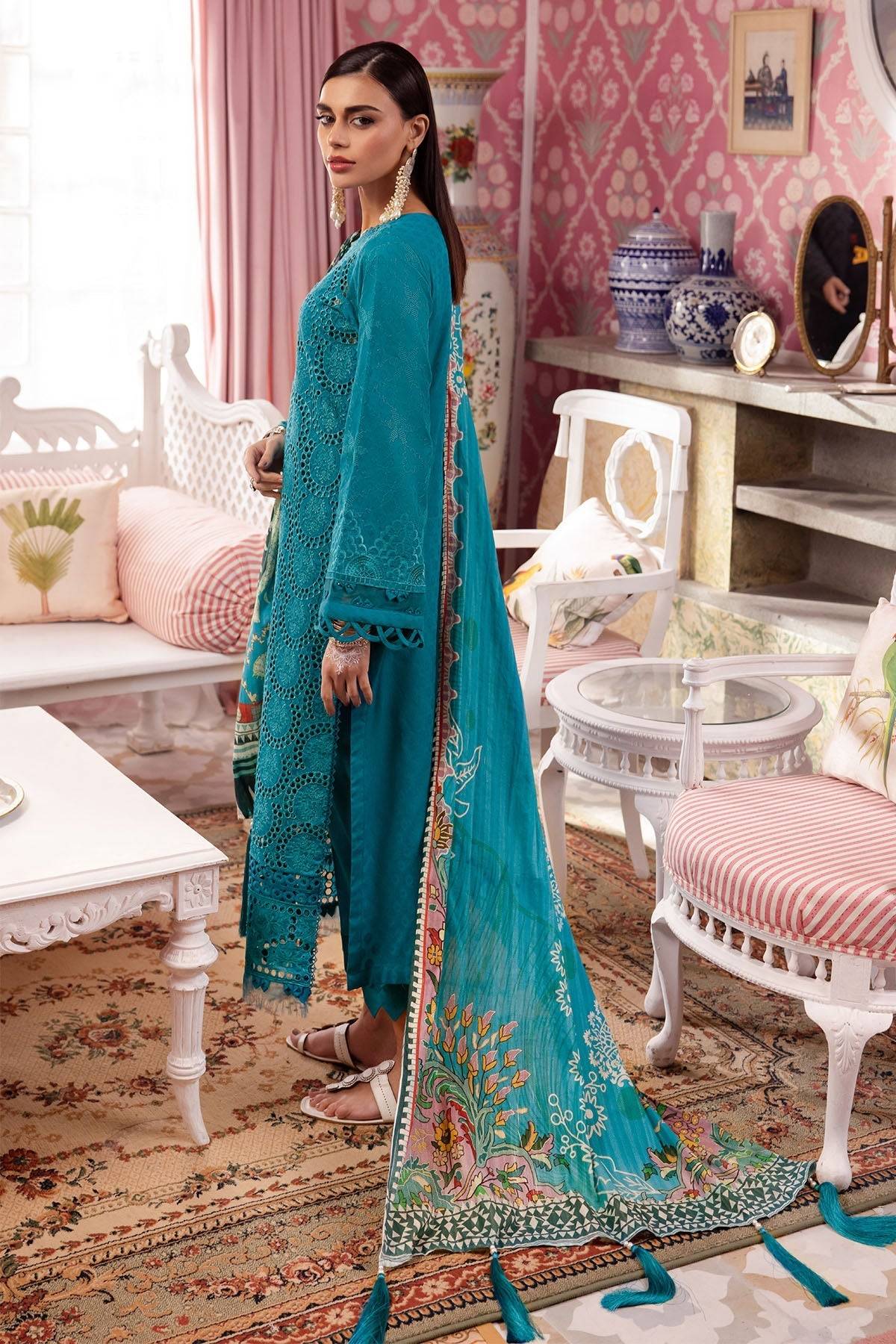 Nureh | Maya Lawn | NS-108 by Maria Faisal - Registered Vendor of : Nureh - type : Ladies Clothes - 100% original wedding dresses