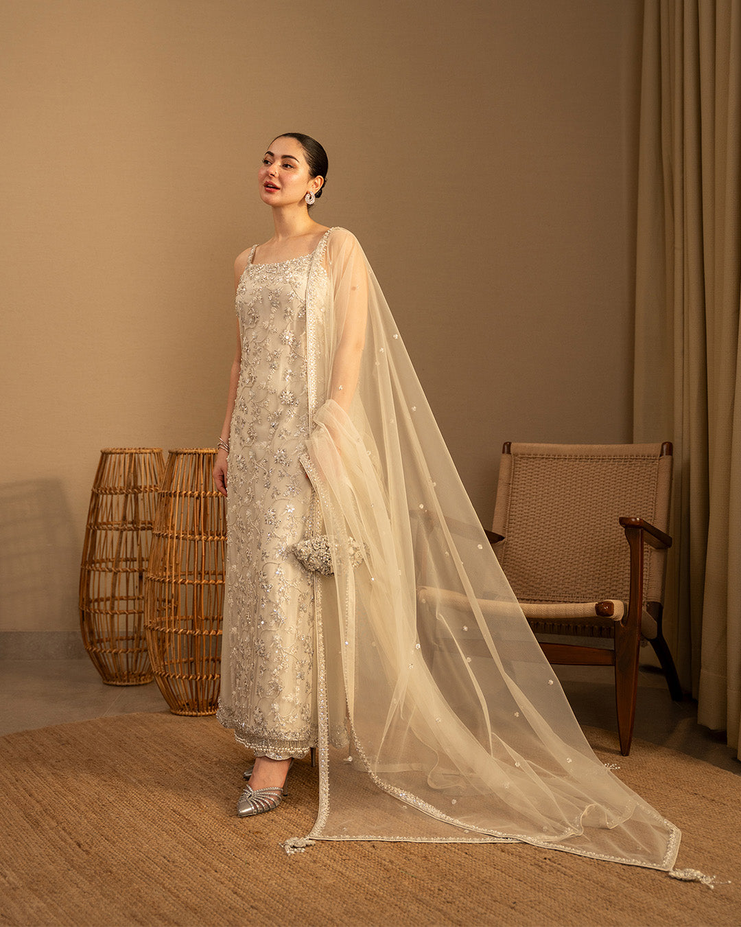 Faiza Saqlain | Reina Luxe | Penina - Formal Dress - available at Maria Faisal in UK and USA.