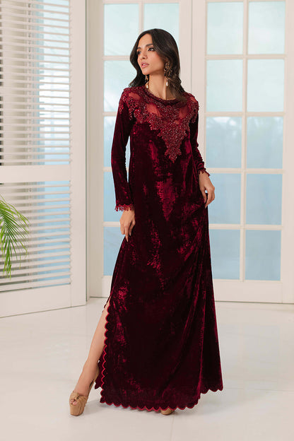 Mina Hasan | Signature Pret | Saeeda - Luxury Dress - available at Maria Faisal in UK and USA.