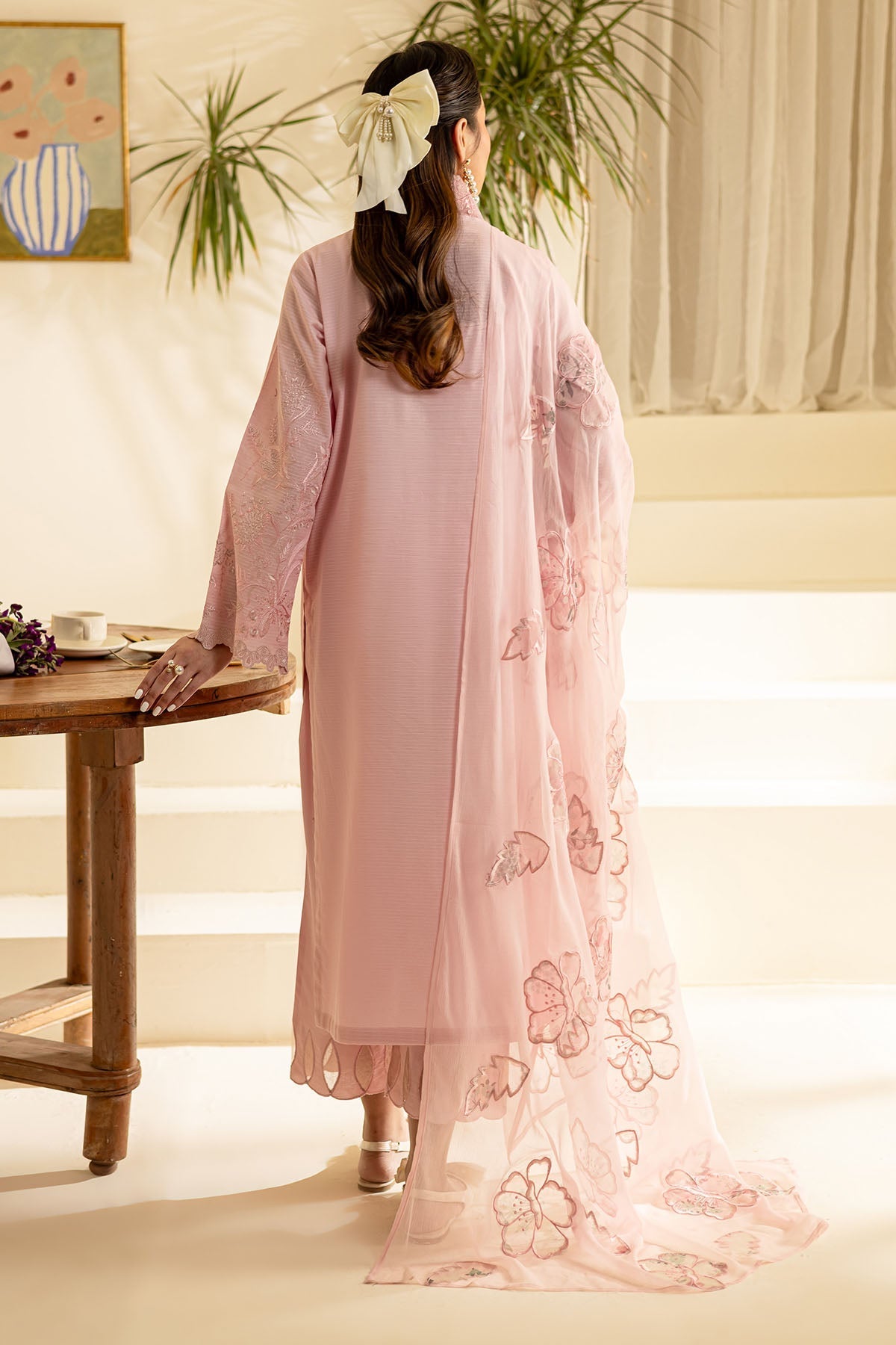 Nureh | Shades of Summer | NP-611 - Luxury Dress - available at Maria Faisal in UK and USA.