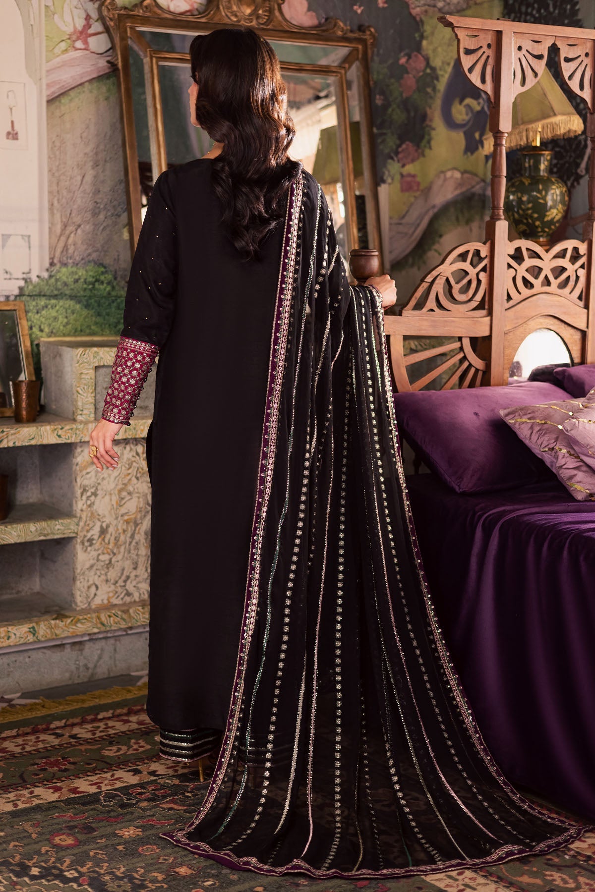 Nureh | Nur Mahal | NE-197 - Formal Dress - available at Maria Faisal in UK and USA.