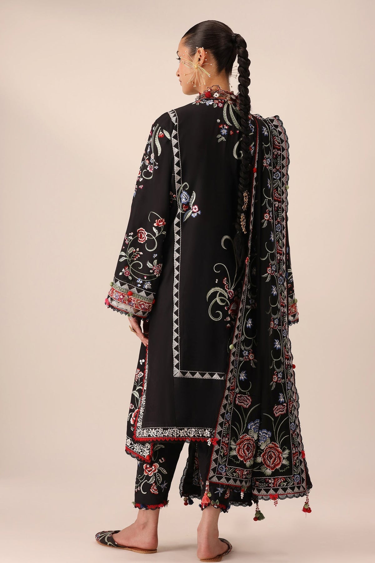 Elan | Stitched Pret 26 | ZABAR (EL26-01 A ST) - Luxury Dress - available at Maria Faisal in UK and USA.
