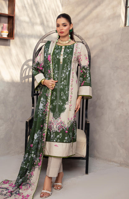 Alzohaib | Digital Printed Cambric | Colors Digital Cambric 3 Piece-CDC-2-25-07 - Ladies Clothes - Maria Faisal