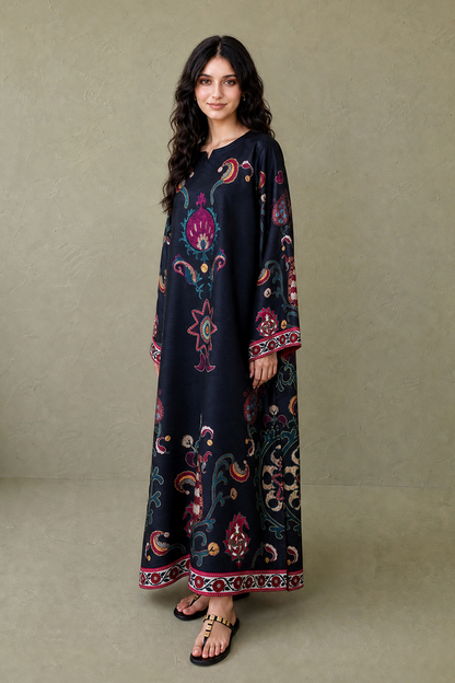 Saad Shaikh | Ease Fall Edit 26 | D-05 Kaftan - Casual Dress - available at Maria Faisal in UK and USA.