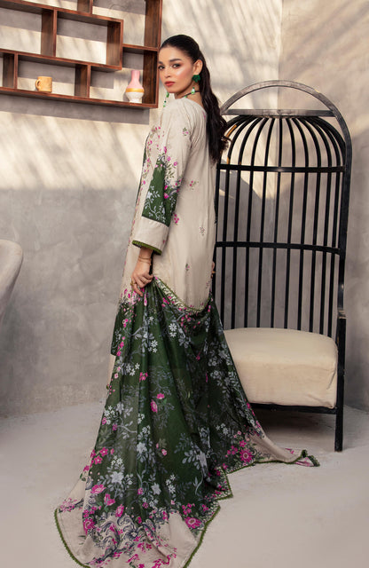Alzohaib | Digital Printed Cambric | Colors Digital Cambric 3 Piece-CDC-2-25-07 - Ladies Clothes - Maria Faisal
