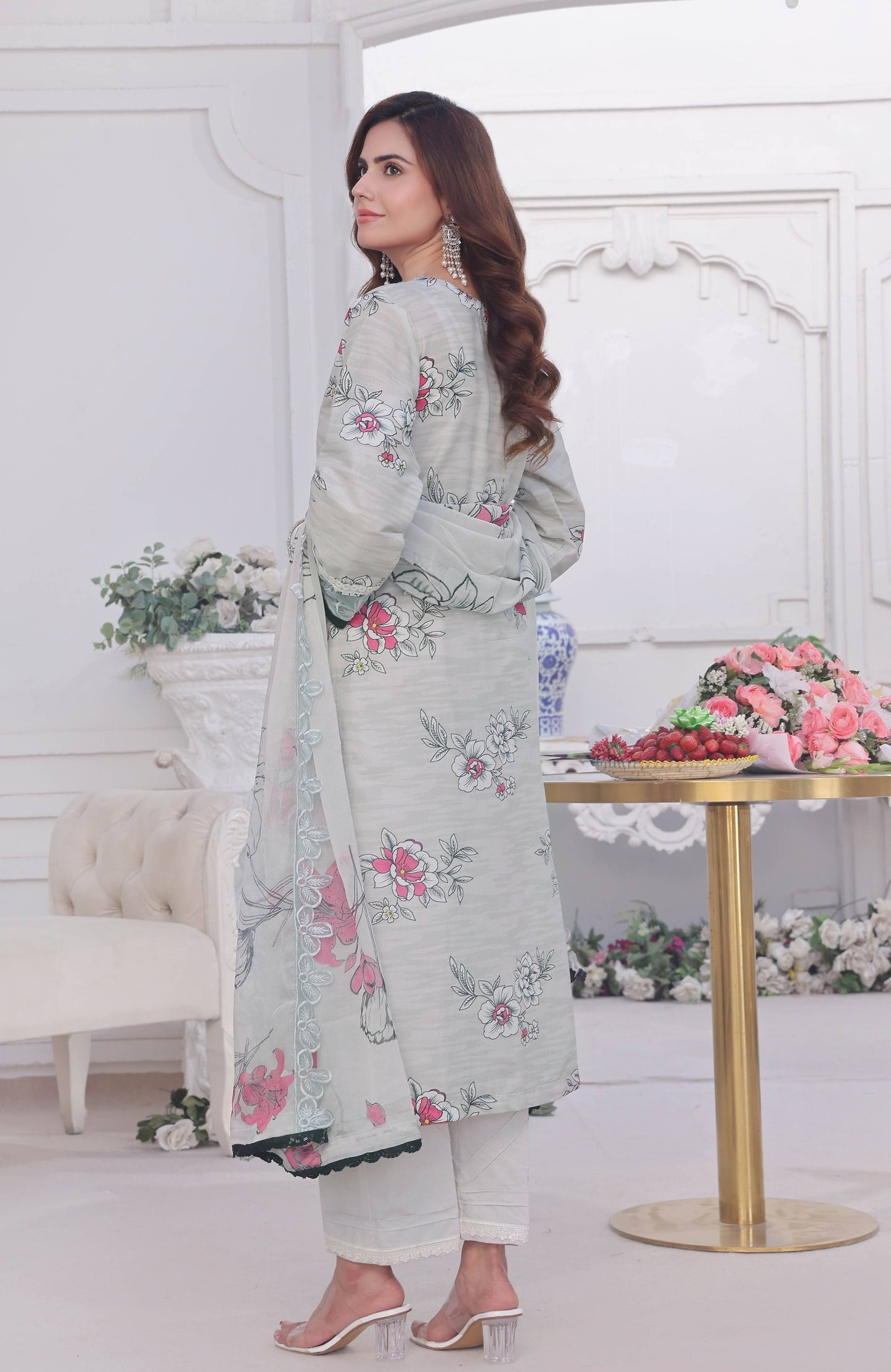 Al Zohaib | Applique Kari Cutwork Edit 25 | ACE-25-07 by Maria Faisal - Registered Vendor of : Alzohaib - type : Ladies Clothes - 100% original wedding dresses