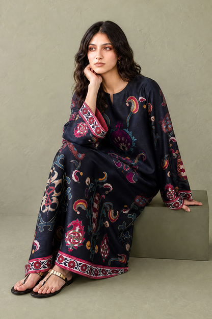 Saad Shaikh | Ease Fall Edit 26 | D-05 Kaftan - Casual Dress - available at Maria Faisal in UK and USA.