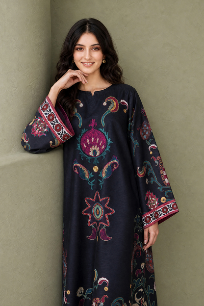 Saad Shaikh | Ease Fall Edit 26 | D-05 Kaftan - Casual Dress - available at Maria Faisal in UK and USA.