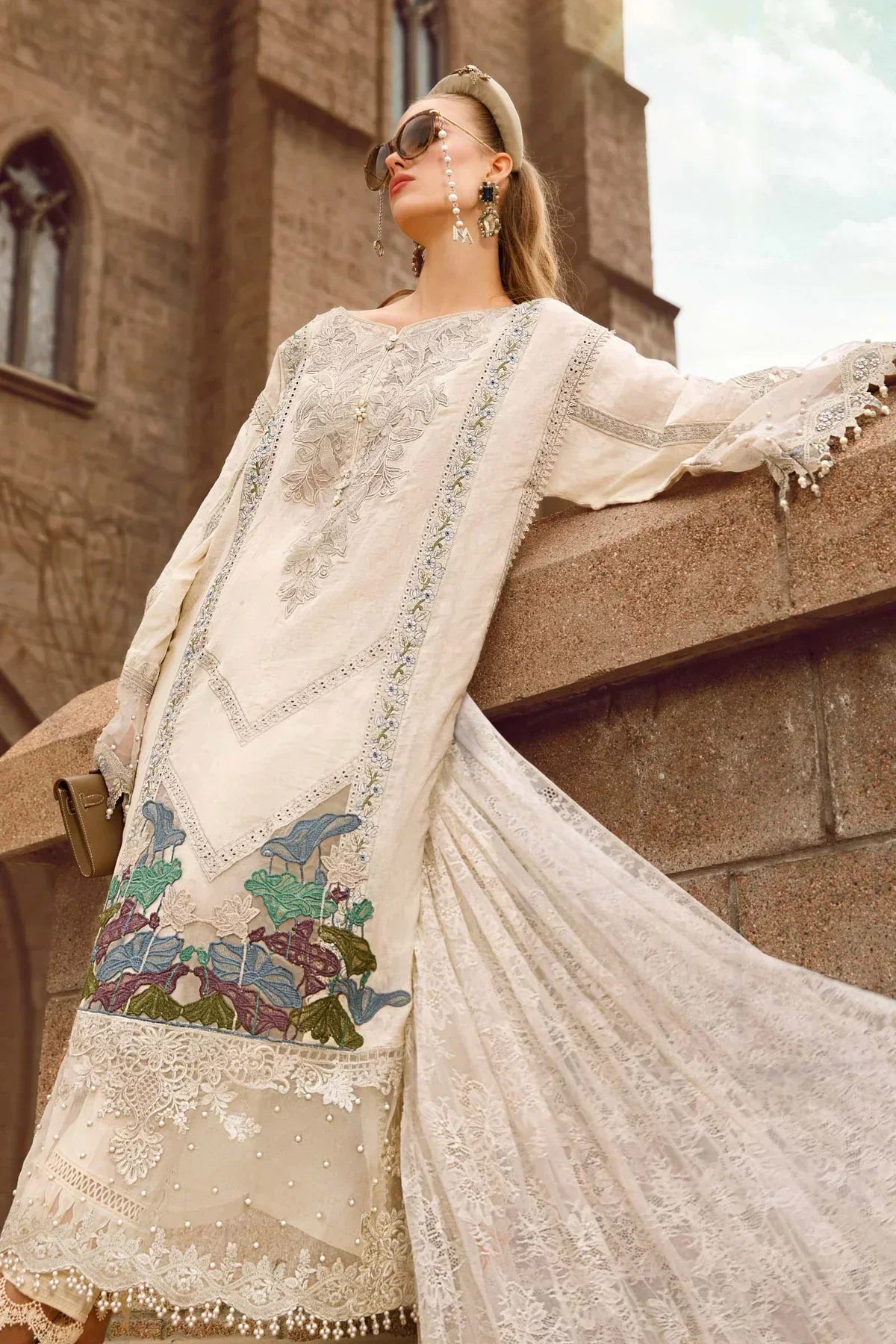 Maria B | Luxury Lawn | D-2307-B - Ladies Clothes - Maria Faisal