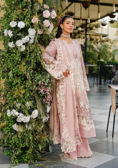 Elaf Premium | Luxury Lawn 25 | ELH-3B OH MY ROSE by Maria Faisal - Registered Vendor of : Elaf Premium - type : Ladies Clothes - 100% original wedding dresses