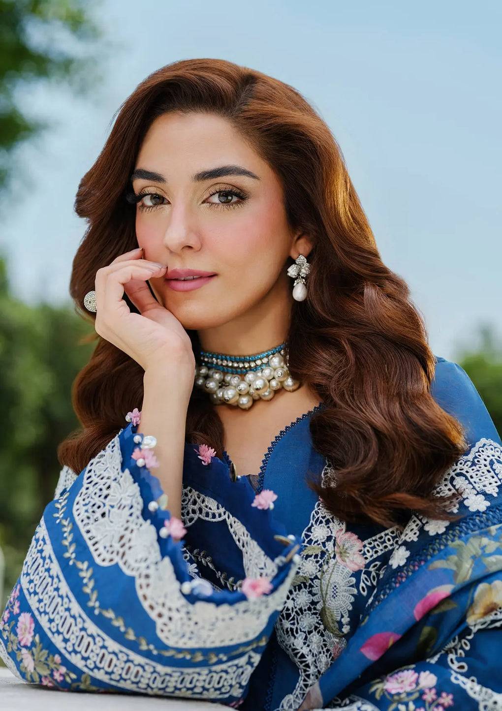 Elaf Premium | Luxury Lawn 25 | ELH-2A ZIVA by Maria Faisal - Registered Vendor of : Elaf Premium - type : Ladies Clothes - 100% original wedding dresses