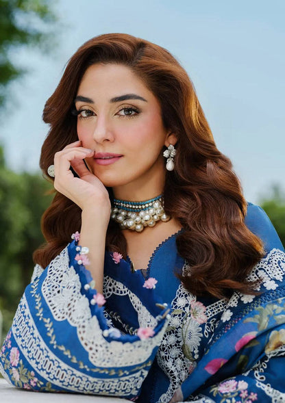 Elaf Premium | Luxury Lawn 25 | ELH-2A ZIVA by Maria Faisal - Registered Vendor of : Elaf Premium - type : Ladies Clothes - 100% original wedding dresses