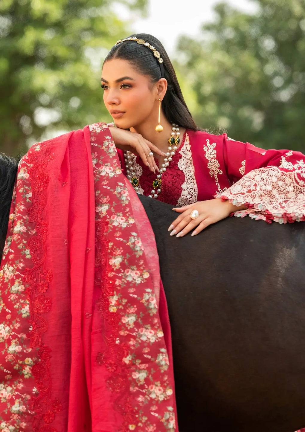 Elaf Premium | Luxury Lawn 25 | ELH-6B JULIET by Maria Faisal - Registered Vendor of : Elaf Premium - type : Ladies Clothes - 100% original wedding dresses