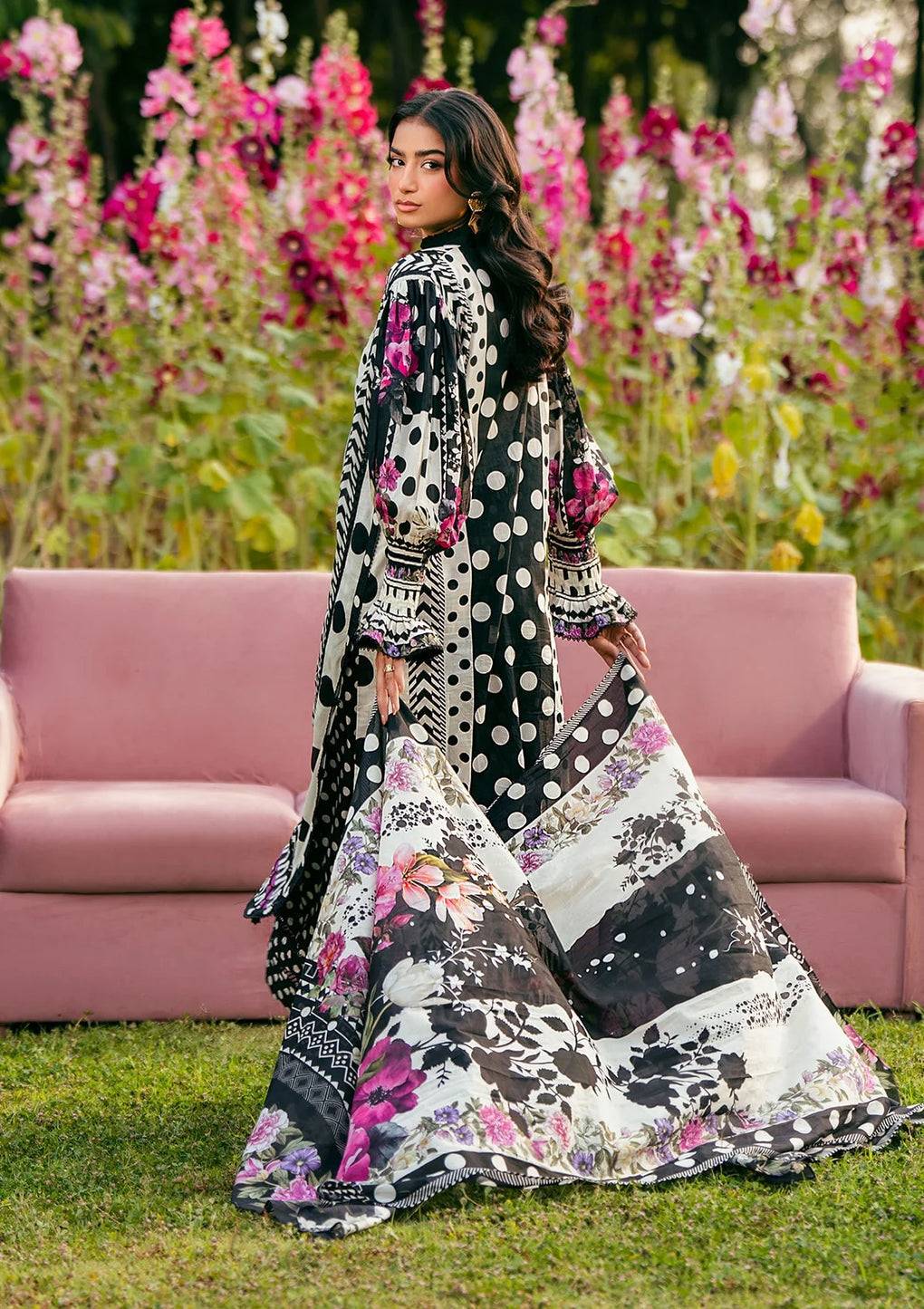 Elaf Premium | Prints 25 | EPS-2B MYSTIC NOIR by Maria Faisal - Registered Vendor of : Elaf Premium - type : Ladies Clothes - 100% original wedding dresses