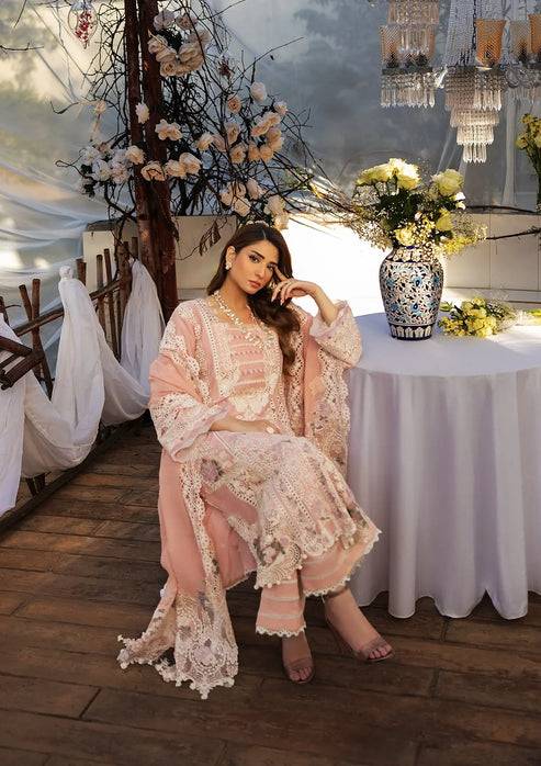 Kahf Premium | Luxury Lawn 25 | KLR-2A Olivia by Maria Faisal - Registered Vendor of : Kahf Premium - type : Ladies Clothes - 100% original wedding dresses