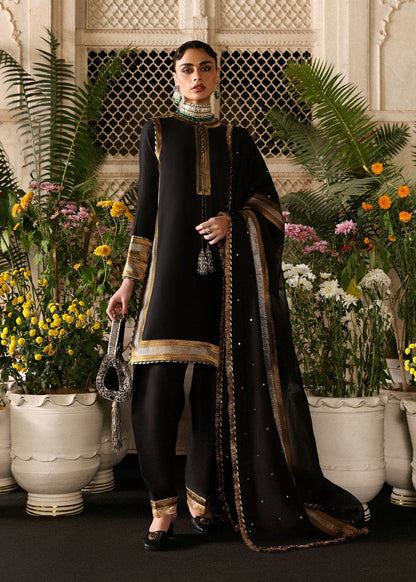 Hussain Rehar | Luxury Pret AW 25 | Noctira - Formal Dress - available at Maria Faisal in UK and USA.