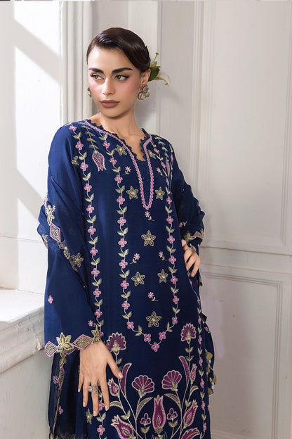 Rangrasiya | Lumeire Silk |Azul - Luxury Dress - available at Maria Faisal in UK and USA.