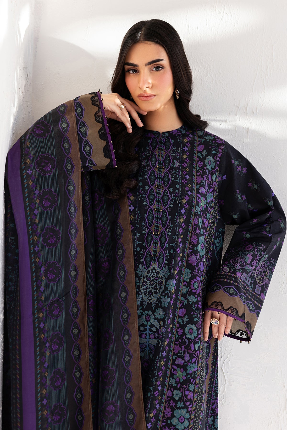 Baroque | Luxury Summer Pret | UF-4453 - Luxury Dress - available at Maria Faisal in UK and USA.