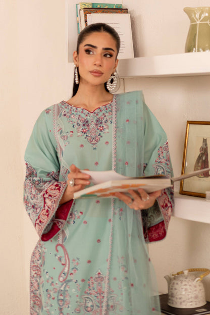 Batik | Nyra Embroidered Summer Solids | Zen by Maria Faisal - Registered Vendor of : Batik - type : Ladies Clothes - 100% original wedding dresses