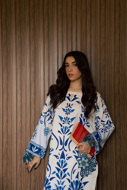 Vanya | Co Ords | CO-128 - Casual Dress - available at Maria Faisal in UK and USA.