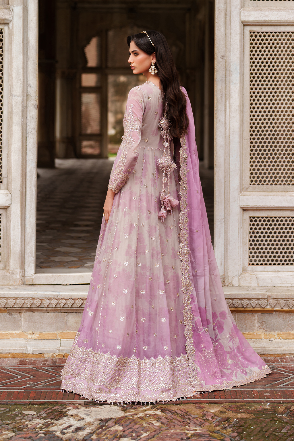 Iznik | Festive Formal | UE-555 Printed Chiffon - Ladies Clothes - Maria Faisal