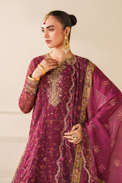 Baroque | Formals Collection | EMBROIDERED CHIFFON UF-4277 - Formal Dress - available at Maria Faisal in UK and USA.
