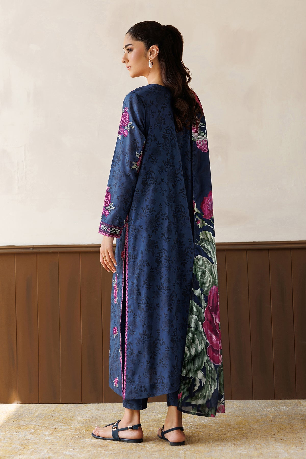 Baroque | Luxury Summer Pret | UF-4497 - Luxury Dress - available at Maria Faisal in UK and USA.