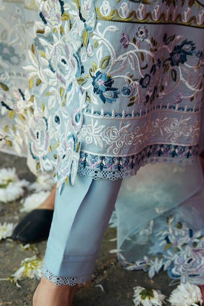 Cross Stitch | Premium Lawn 24 | CERULEAN ORNATE - Ladies Clothes - Maria Faisal