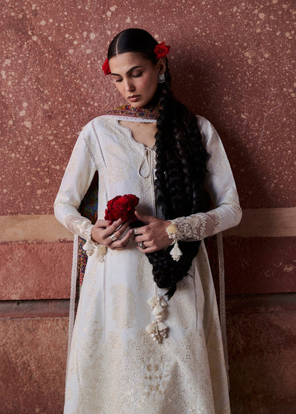 Hussain Rehar | Zan SS26 | Sefi - Luxury Dress - available at Maria Faisal in UK and USA.