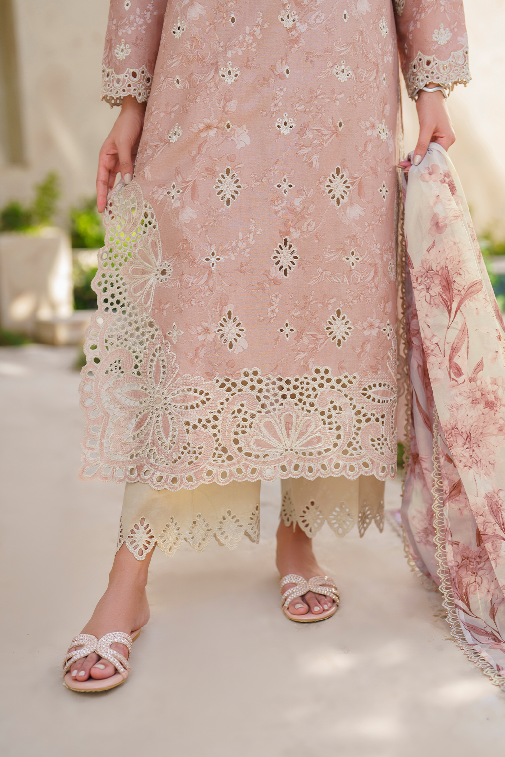 Iznik | Festive lawn 24 | SFL-11 - Designer Dress with Intricate embroidery and embellishments. Shop elegent wedding dress at Maria Faisal.