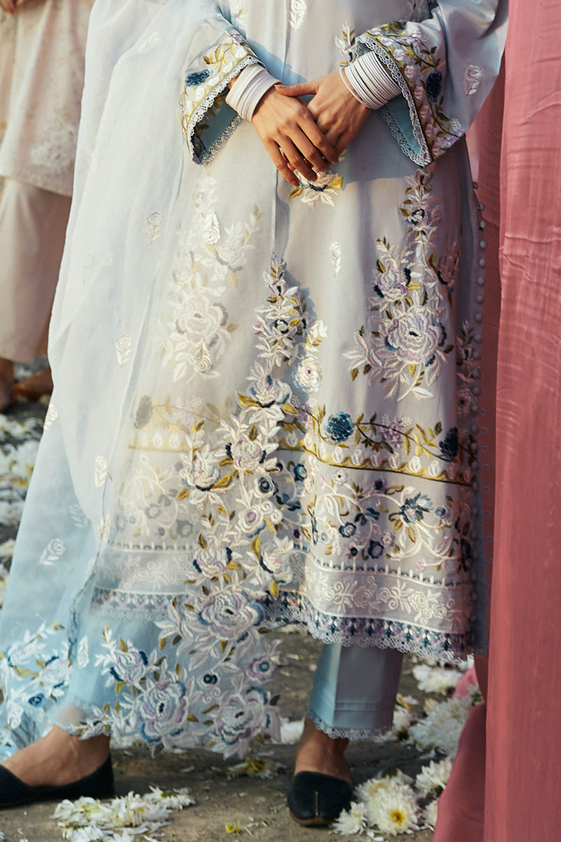 Cross Stitch | Premium Lawn 24 | CERULEAN ORNATE - Ladies Clothes - Maria Faisal