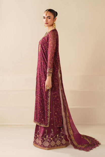 Baroque | Formals Collection | EMBROIDERED CHIFFON UF-4277 - Formal Dress - available at Maria Faisal in UK and USA.