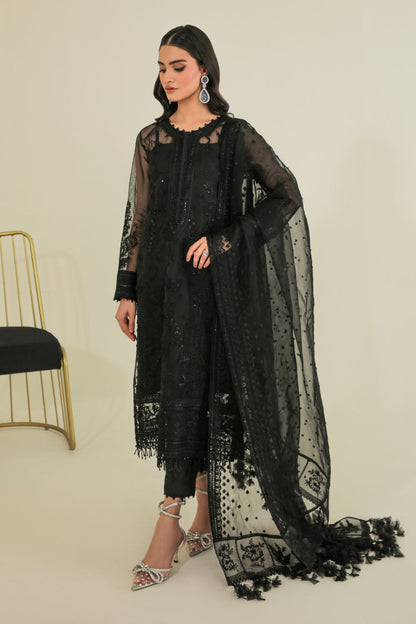 Baroque | Formals Collection | EMBROIDERED ORGANZA UF-235 - Formal Dress - available at Maria Faisal in UK and USA.