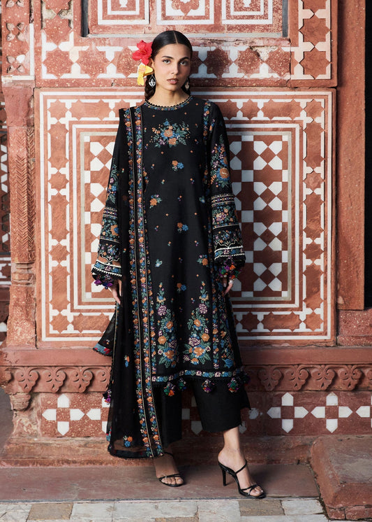 Hussain Rehar | Zan SS26 | Aswa - Luxury Dress - available at Maria Faisal in UK and USA.