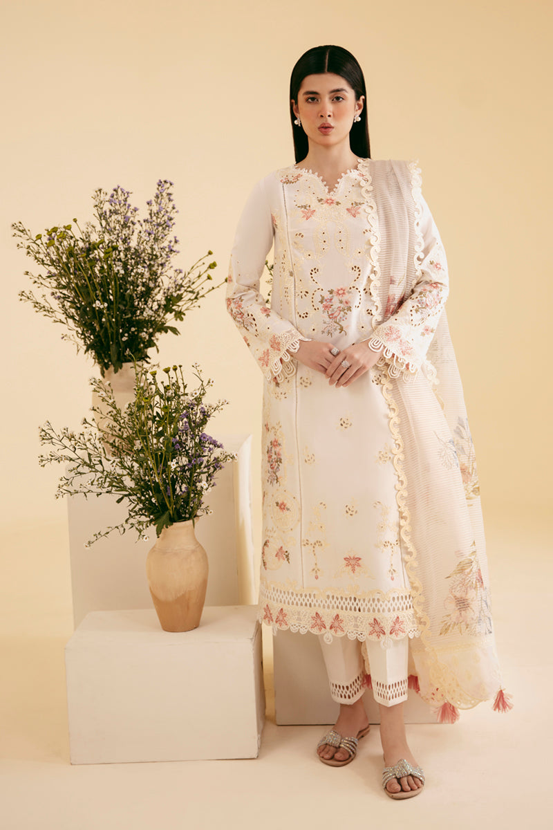 Qalamkar | Qlinekari Luxury Lawn | SQ-01 SARV - Designer Dress with Intricate embroidery and embellishments. Shop elegent wedding dress at Maria Faisal.