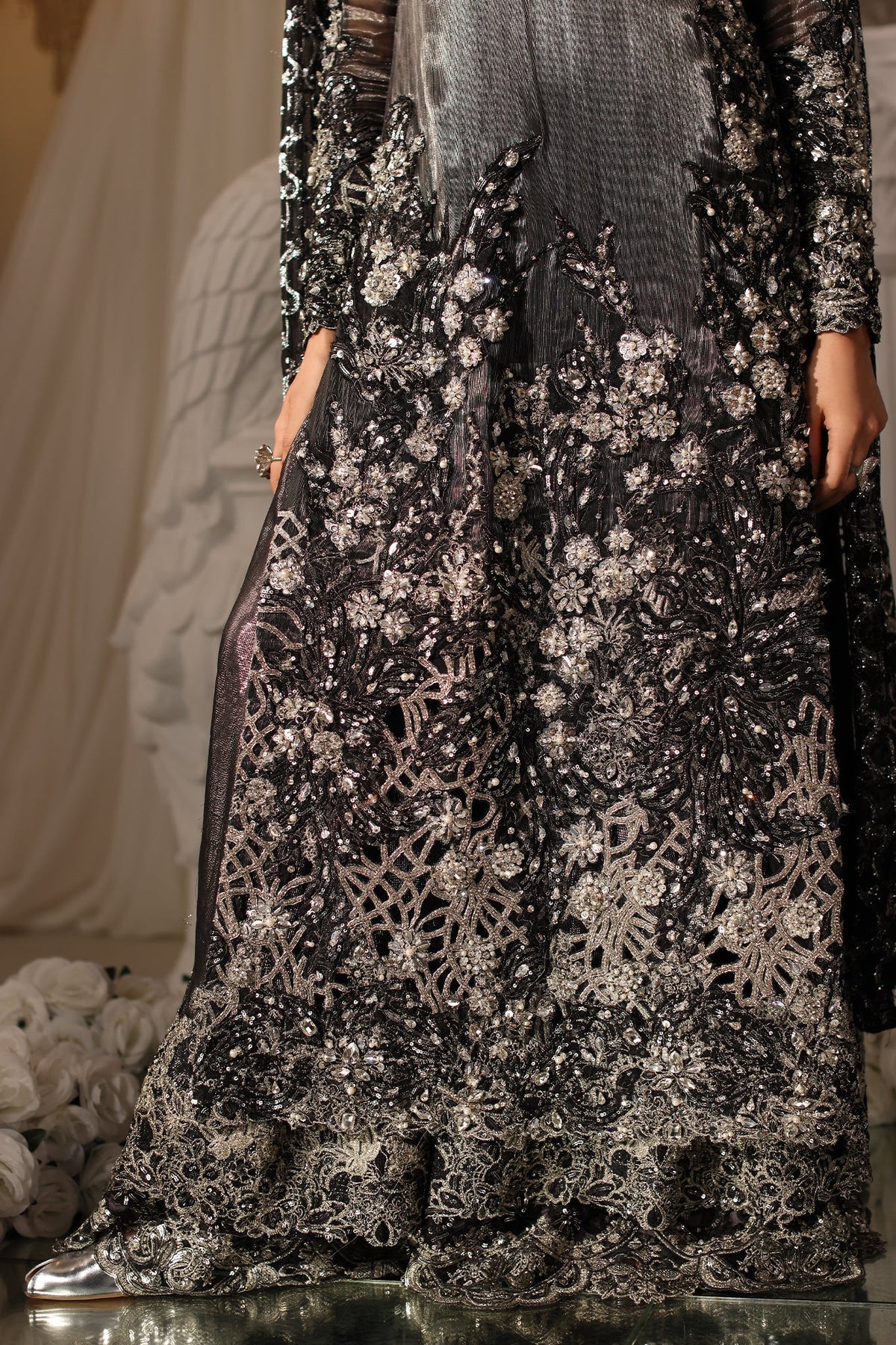 Musferah Saad | Casa Blance |Royal Eclipse - Bridal Dress - available at Maria Faisal in UK and USA.