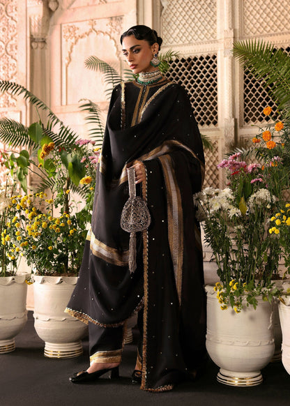 Hussain Rehar | Luxury Pret AW 25 | Noctira - Formal Dress - available at Maria Faisal in UK and USA.
